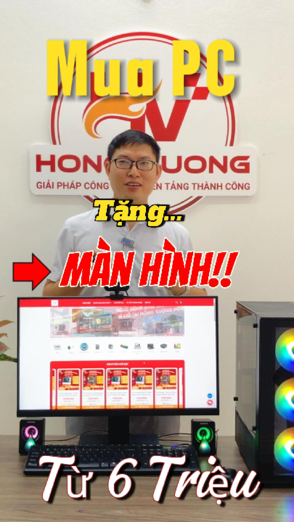 Khuyển mại Hấp Dẫn tại Hong Vuong PC – Trọn Bộ Máy Tính Giá Tốt Từ 6 Triệu, Dùng Ngay Không Cần Mua Thêm