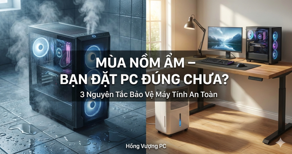 Những Điểm Lưu Ý Khi Bảo Quản, Sử Dụng Máy Tính Trong Mùa Nồm Ẩm (Miền Bắc 2026)