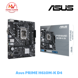 Mainboard ASUS PRIME H610M-K D4 | Socket LGA1700 | DDR4 | Micro-ATX | Hỗ trợ Intel Gen 12/13/14