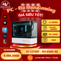 PC Gaming i3-12100F | RX 6500 XT | 16GB | SSD 512GB | Asrock H610M | Case Xigmatek View II 3F
