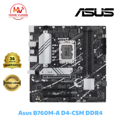 Mainboard Asus B760M-A D4-CSM DDR4 | Micro-ATX, Socket LGA1700, Chính Hãng