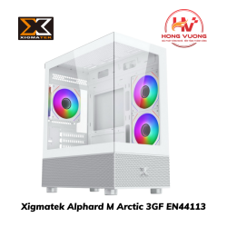 Vỏ Case Máy Tính Xigmatek Alphard M Arctic 3GF EN44113 | Mid Tower Gaming RGB