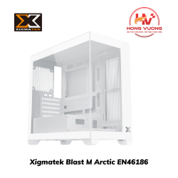 Vỏ Máy Tính Xigmatek Blast M Arctic EN46186 | Case Gaming Micro-ATX, Màu Trắng, Kính Cường Lực