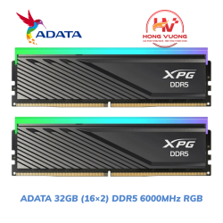 RAM Desktop ADATA 32GB (16×2) DDR5 6000MHz RGB – Hỗ trợ AMD & Intel | Chính Hãng