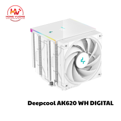 Tản nhiệt CPU Deepcool AK620 WH DIGITAL – Màu Trắng, Màn Hình Hiển Thị, 2 quạt ARGB