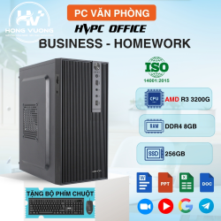 PC Văn Phòng - HVPC Office Cashier 3 ( R3 3200G - 8GB RAM - SSD 250GB - 450W )
