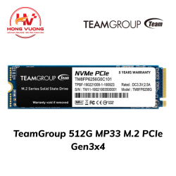 SSD TeamGroup MP33 512GB M.2 NVMe PCIe Gen3x4 – Hiệu Năng Cao, Giá Tốt