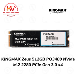 SSD KINGMAX Zeus PQ3480 512GB M.2 NVMe PCIe Gen3x4 – Tốc Độ Cao, Bền Bỉ