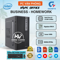 PC Văn Phòng – Học Tập Intel Core i3-13100 | RAM 16GB | SSD 500GB | Main Gigabyte H610 | Case XA22 – Hồng Vượng PC