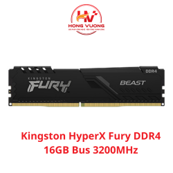 RAM Kingston HyperX Fury 16GB DDR4 3200MHz (KF432C16BB1-16WP) – Tản Nhiệt Nhôm, Hiệu Năng Cao