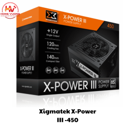 Nguồn Máy Tính Xigmatek X-Power-450 EN45969 | PSU 450W Giá Rẻ, Ổn Định, Tiết Kiệm Điện