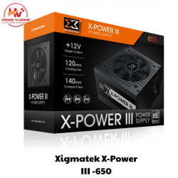Nguồn Máy Tính Xigmatek X-Power III X-650 EN45990 | PSU 650W Công Suất Thực, Chính Hãng, Giá Tốt