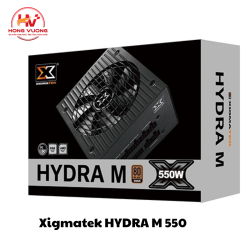 Nguồn Máy Tính Xigmatek HYDRA M 550 EN44207 | PSU 550W 80 Plus Bronze, Full Modular, Cáp Dẹt