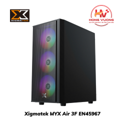 Vỏ Máy Tính Xigmatek MYX Air 3F EN45967 | Case Gaming MATX, 3 Fan RGB, Màu Đen