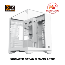Vỏ Máy Tính Xigmatek Ocean M Nano Arctic EN45417 | Case Gaming MATX Màu Trắng, Kính Cường Lực