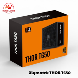 Nguồn Máy Tính XIGMATEK THOR T650 EN49561 | PSU 650W 80 Plus Bronze, Hiệu Suất Cao
